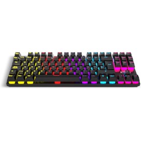 Krom KASIC TKL -NXKROMKASICTKL - Teclado Gaming Mecánico RGB Rainbow, Sin Teclado Numérico, Modo Juego, Anti-gohsting, Windows 7