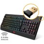 Krom KASIC TKL -NXKROMKASICTKL - Teclado Gaming Mecánico RGB Rainbow, Sin Teclado Numérico, Modo Juego, Anti-gohsting, Windows 7