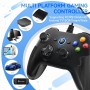 EasySMX Mandos PC - Controller PC PS3 con Cable 2M - Hall Trigger- Joystick con Doble Vibración - Turbo - Compatible con