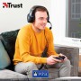 Trust Gaming Cascos PS4 y PS5 Auriculares de Gaming GXT 488 Forze-B, Licencia Oficial para Playstation, Micrófono Plegable,