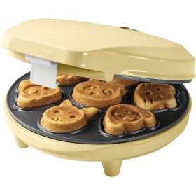 Bestron Gofrera para Mini-Cookies, Mini-Galletera con Motivos de Animales, Gofrera para Mini-Galletas, con Almohadilla para