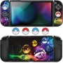 DLseego Funda para Switch OLED,Funda Protectora de TPU Compatible con Switch OLED Model, con 4 Fundas de Agarre para el Pulgar,