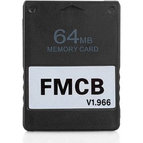 Aukuoy Free McBoot Card v1.966 PS2 Memory Card 64MB para Playstation 2, Plug and Play, lo Ayuda a iniciar Juegos en su Disco