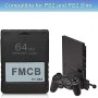 Aukuoy Free McBoot Card v1.966 PS2 Memory Card 64MB para Playstation 2, Plug and Play, lo Ayuda a iniciar Juegos en su Disco