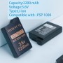 OSTENT 2200mAh 3.6V Paquete de batería Recargable de polímero de Iones de Litio de Iones de Litio Versión Mejorada de reemplazo