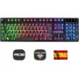 Empire Gaming - Armor RF800 Teclado y Ratón para Gamers Inalámbrico Recargable QWERTY(Layout Español) con Mouse Pad-RGB Wireless