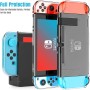 HEYSTOP Funda de transporte para consola Nintendo Switch y accesorios, con carcasa para pantalla HD y tapas protectoras de