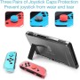 HEYSTOP Funda de transporte para consola Nintendo Switch y accesorios, con carcasa para pantalla HD y tapas protectoras de