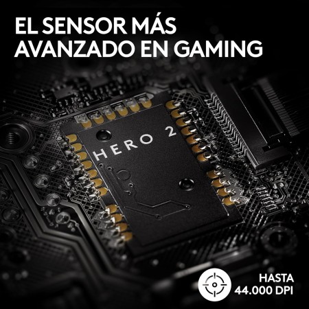 Logitech G PRO X SUPERLIGHT Ratón Gaming Inalámbrico, Captor HERO 25K, 25,600 DPI, Ultraligero con 63g, Peso Reducido, 5 Botones