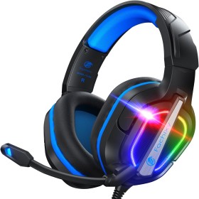 Fachixy FC200 Cascos Gaming para PS4/PS5/PC/Xbox One/Switch, Auriculares Gaming Cancelación de Ruido, Cascos con Microfono