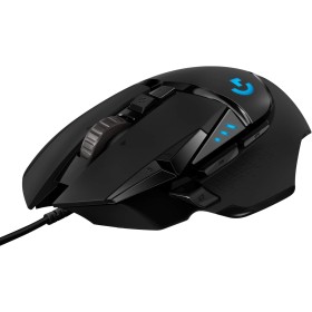 Logitech G502 HERO Ratón Gaming con Cable Alto Rendimiento, Captor HERO 25K, 25,600 DPI, RGB, Peso Personalizable, 11 Botones