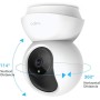 TP-Link TAPO C200 - Cámara IP WiFi 360° Cámara de Vigilancia FHD 1080p,Visión nocturna, Notificaciones en tiempo real, Admite