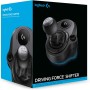 Logitech G Driving Force Palanca de Cambio para Volantes de Carreras G29 y G920, 6 Velocidades, Marcha Atrás a Presion, Acero y