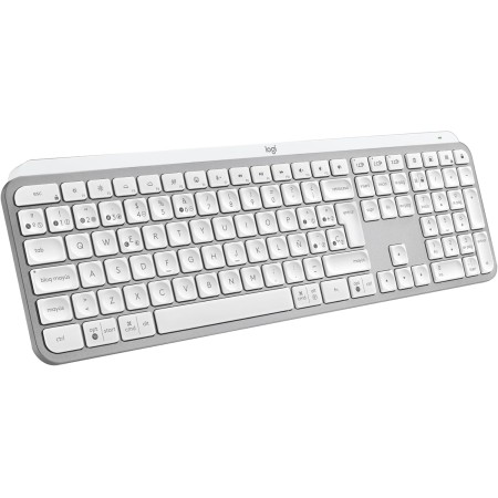 Logitech MX Keys S Teclado inalámbrico, Perfil Bajo, Escritura Fluida Precisa Silenciosa, Teclas Programables, Iluminación,