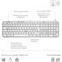 Logitech MX Keys S Teclado inalámbrico, Perfil Bajo, Escritura Fluida Precisa Silenciosa, Teclas Programables, Iluminación,