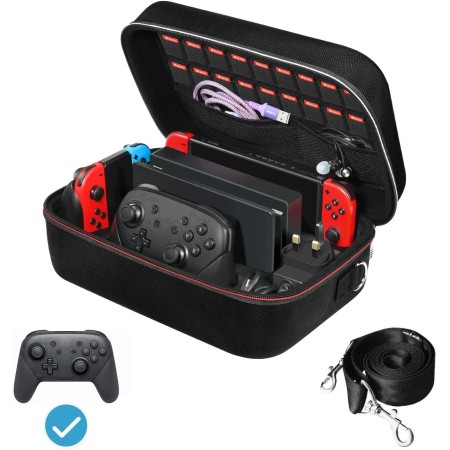 ivoler Funda para Nintendo Switch, Funda Protectora Dura de Lujo para Interruptor portátil, Funda Protectora para la Consola