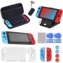 17 en 1 Kit de Accesorios para Nintendo Switch, Funda para Nintendo Switch con 10 Cartucho de Juego | 2 Protector de Pantalla |