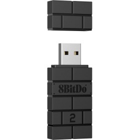 8Bitdo - Wireless USB Adapter 2 for Switch OLED, Windows PC, Mac and Raspberry Pi, PS5, PS4, Switch Pro Controller and More