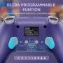 ECHTPower Mando Inalámbrico para Switch, Diseño Retro, Switch Pro RGB con Hall Joystick, Giroscopio, Turbo, Programable, 4