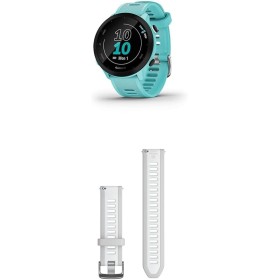 Garmin Forerunner 55 – GPS Running Watch Aqua with 1.04“ Always-On Color Display & Quick Release Band