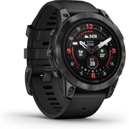 Garmin EPIX 2, Reloj GPS Multideporte con Pantalla táctil AMOLED, Funciones Superiores, frecuencia cardíaca, mapas y música, TU