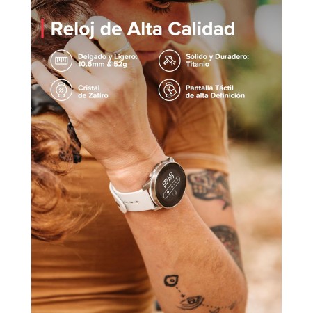 Suunto 9 Peak Reloj deportivo GPS con batería de larga duración y medición de frecuencia cardiaca en la muñeca