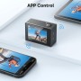 AKASO Cámara Deportiva 4K 30fps 20MP WiFi Cámara de Acción - Cámara Sumergible Acuática 30M con estabilización - Gran Angular de