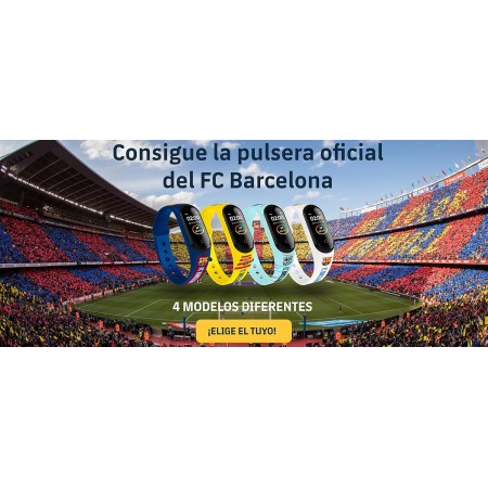 Correa Oficial FC Barcelona para Reloj Inteligente, Pulsera de Actividad, Smart band Xiaomi MiBand 5, 6 y 7 | Producto