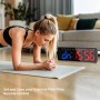 AnExer Temporizador de Gimnasio,Temporizador de Intervalo Fitnes LED, 16.5'' Grande Reloj de Pared Digital con Countdown/UP