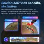 Insta360 X4 Pack Bici - Cámara de acción Impermeable 8K 360, Vídeo 4K Gran Angular, Selfie Stick Invisible, Protectores de Lente