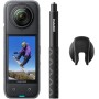 Insta360 X4 Pack Bici - Cámara de acción Impermeable 8K 360, Vídeo 4K Gran Angular, Selfie Stick Invisible, Protectores de Lente