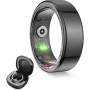 KSIX Saturn Anillo Inteligente para Hombre y Mujer con Monitor de Actividad Pasos y Calorías - Smart Ring Que Mide Oxígeno en