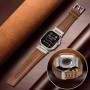 Supore Correa Cuero Compatible con Apple Watch Ultra 2/Ultra 49mm, 26mm Ancho Correa con Conector de Acero Inoxidable para