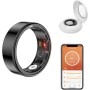 Smart Ring Hombre y Mujer, Smartring Fitness Tracker con Estuche de Carga, IP68 Resistente al Agua, frecuencia cardíaca, oxígeno