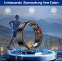 Smart Ring Hombre y Mujer, Smartring Fitness Tracker con Estuche de Carga, IP68 Resistente al Agua, frecuencia cardíaca, oxígeno