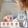 Reloj con podómetro para Caminar, rastreador de Pasos para Mujer con Contador de calorías, Reloj Deportivo Digital Resistente al