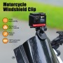 Moto Parabrisas Montar Abrazadera Clip Aluminio Compatible para Gopro Hero 13 12 11 10 9 8 dji Acción 4 3 2 Moto Parabrisas