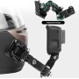 Soporte para Casco de Cámara Kit,Soporte Casco para gopro,Almohadillas Adhesivas y Accesorios,Soporte de Brazo de extensión para