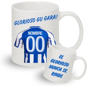 Taza personalizada de equipos de futbol - Regalos originales - Regalos futbol - Camiseta equipos de futbol - Personaliza tu taza