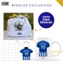 Taza de cerámica del Athletic personalizada con nombre y número más llavero camiseta personalizada del Athletic, regalos