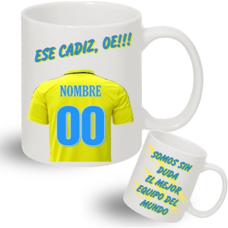 Taza personalizada de equipos de futbol - Regalos originales - Regalos futbol - Camiseta equipos de futbol - Personaliza tu taza