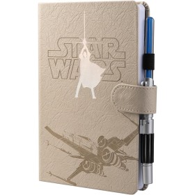 Grupo Erik Libreta A5 Star Wars Luke Skywalker con Boligrafo Sable Luz - Libreta A5 punteado, Bullet Journal A5 / Cuaderno