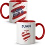 LolaPix Taza Athletic. Tazas Personalizadas con Nombre. Taza Desayuno fútbol. Taza de cerámica 330ml. Varios diseños.