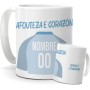 Taza Personalizada Real Madrid | Tazas de Desayuno Fútbol | Regalo Original para Merengues | Fútbol para Niños | Regalos