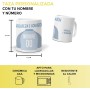 Taza Personalizada Real Madrid | Tazas de Desayuno Fútbol | Regalo Original para Merengues | Fútbol para Niños | Regalos