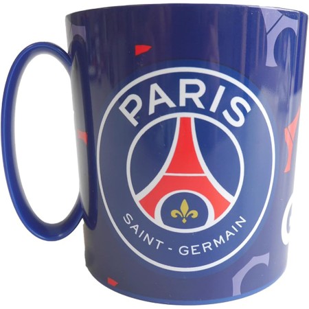 Paris Saint-Germain - Taza oficial de 350 ml, diseño de microondas, color negro