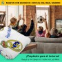 ms móvil shop Real Madrid Manta Coralina de 150x95 cm 100% Polyester – Estampado Fondo Blanco Escudos R.M C.F. | Producto