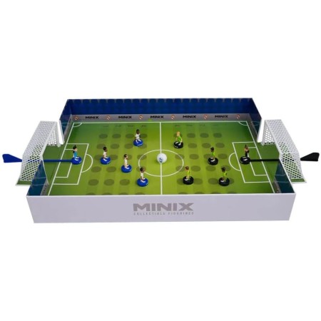 Bandai, Minix Collectible Figurines, Juego de fútbol Real Madrid, Juego con 5 Jugadores, Recrea los Mejores Momentos del Fútbol,