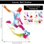 LZYMSZ Calcomanías de pared de Baloncesto, 35.4×50'' Jugador de Baloncesto Dunk Sticker, Jugar al Baloncesto Inspirador