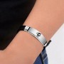 ZHENGGE Paquete de 2 pulseras Kpop TWICE Merch, pulseras de silicona con dijes dobles para regalos, 7.99 inch, Titanio, acero